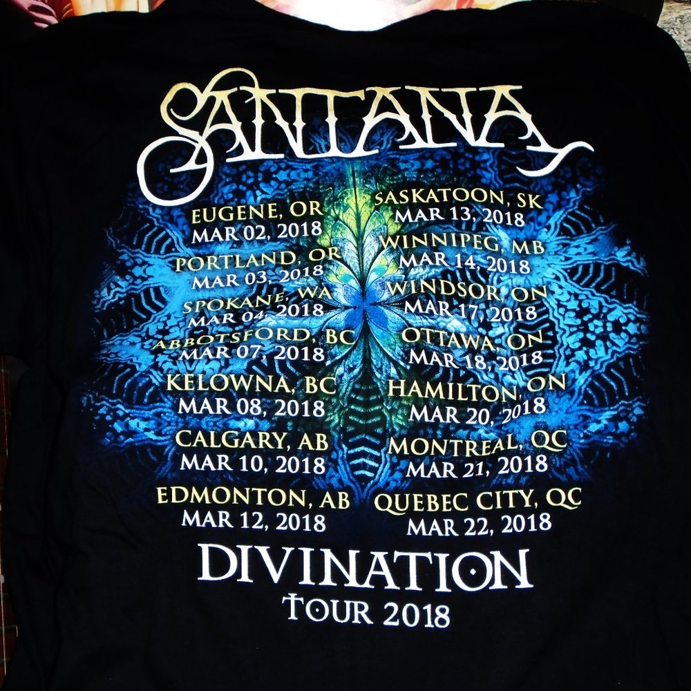 carlos santana divination 2018 new official 2xl santana mdse - latin rock guitar - Picture 4 of 5